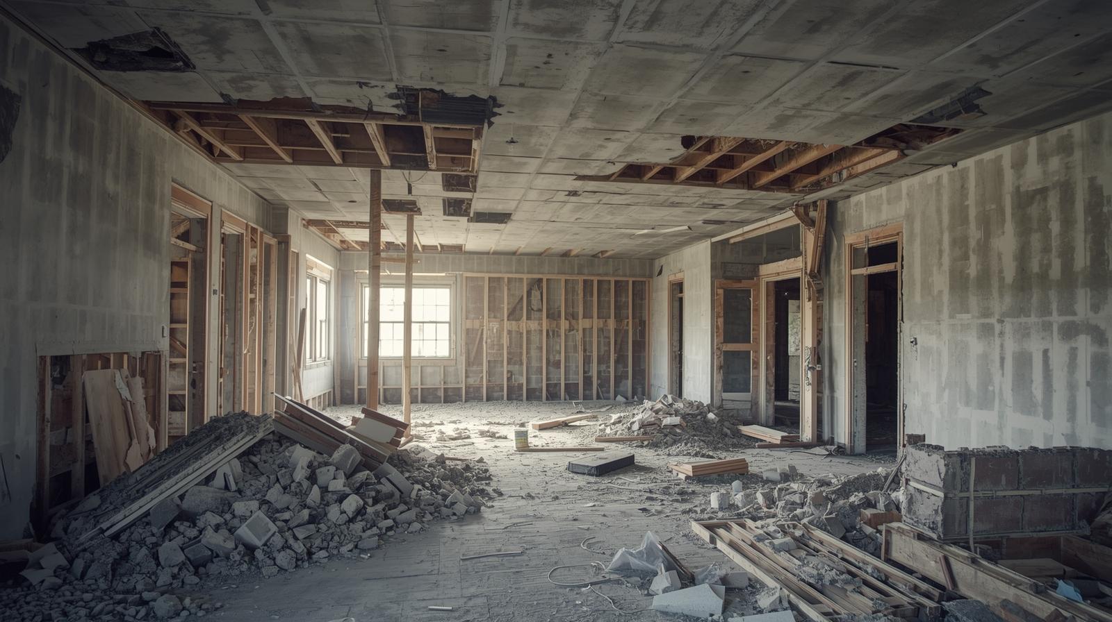 Wall, ceiling & flooring demolition__building gutting__Selective demolition (2)